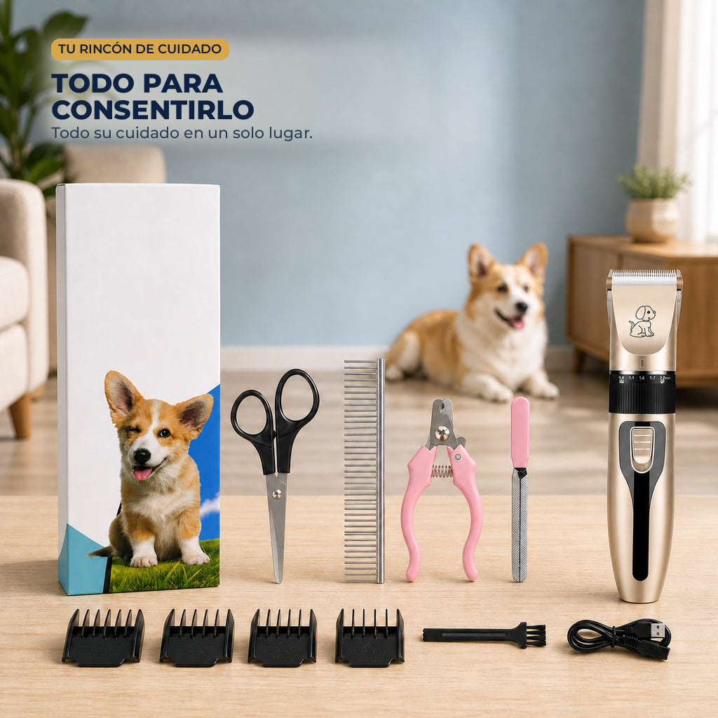 Kit de peluquería para mascotas — estacion de cuidado en casa